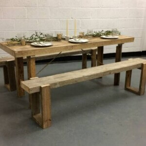 rustic wedding tables