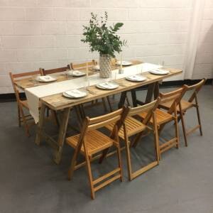 rustic table hire