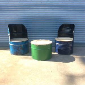 oil drum chair