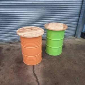 oil drum tables